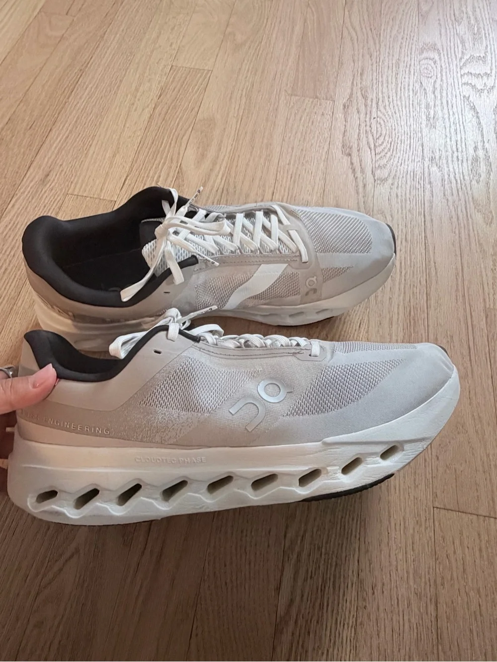 On Running CloudTec Phase Men’s Sneakers Gray White – Size 13